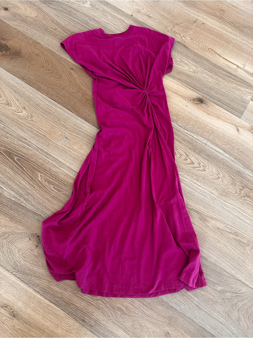 Apiece Apart Volta Twist Dress in Fuschia/Purple - Picture 2 of 4